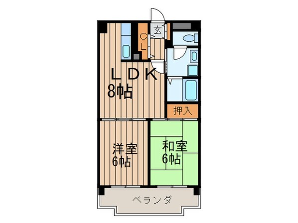 チェリ－ハイム３の物件間取画像